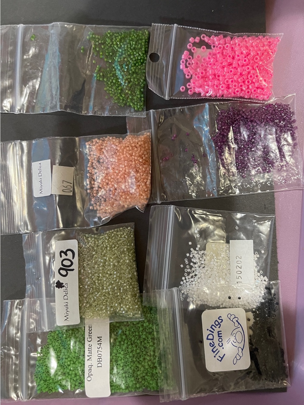 Assorted seed beads